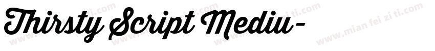 Thirsty Script Mediu字体转换